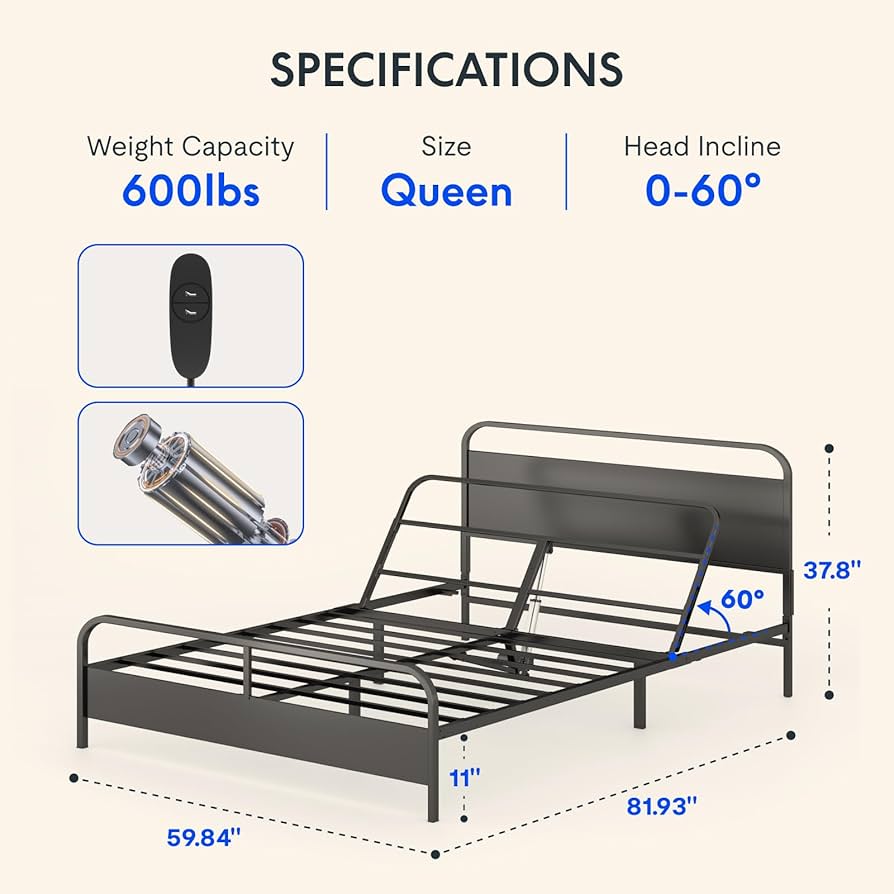 ベッド博士 BED IN BED OUT Hi Lo Hospital Bed - Fast-Raising Full Electric Bed with